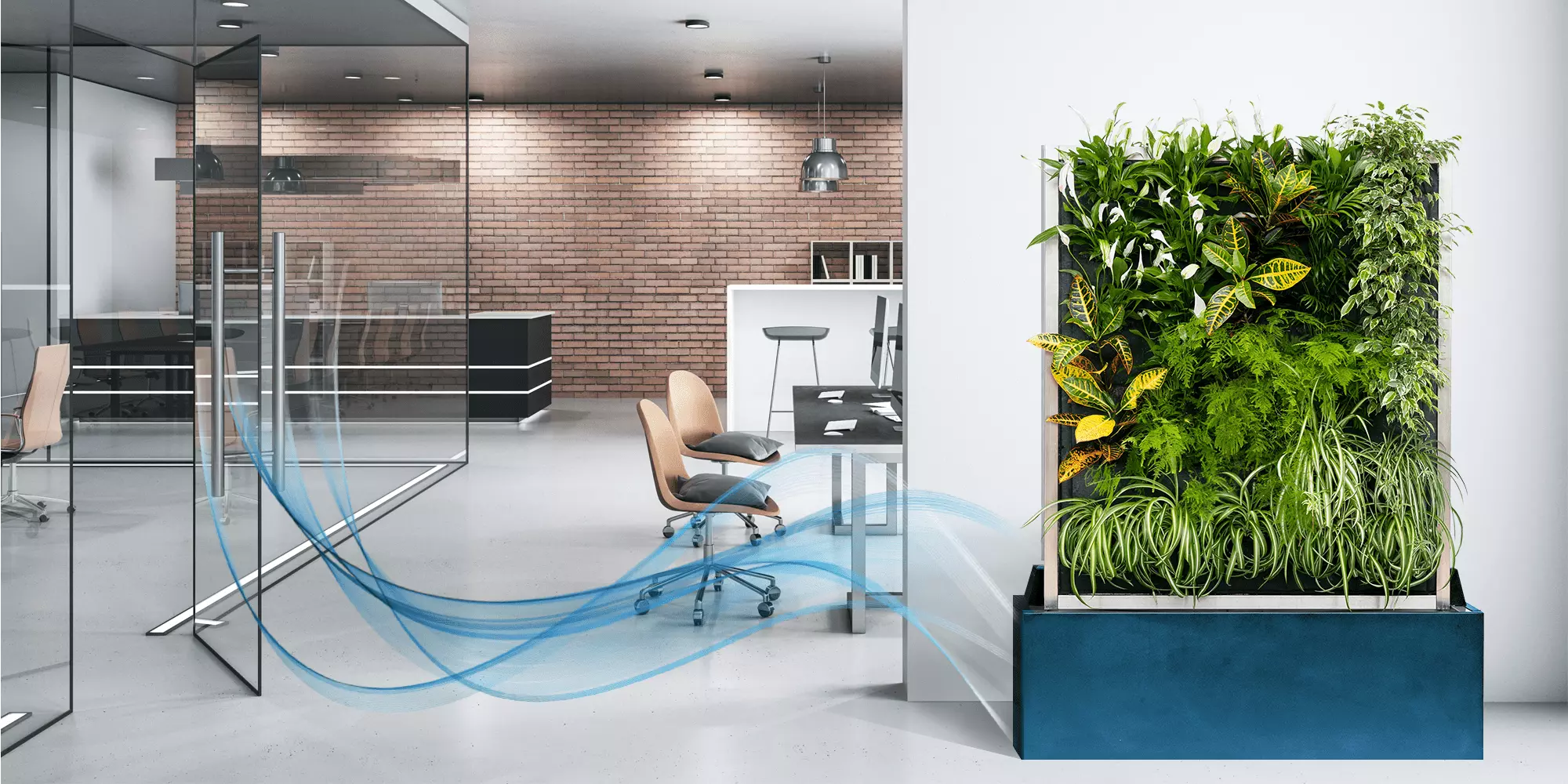 MVP modulo di verde verticale con purificatore d'aria